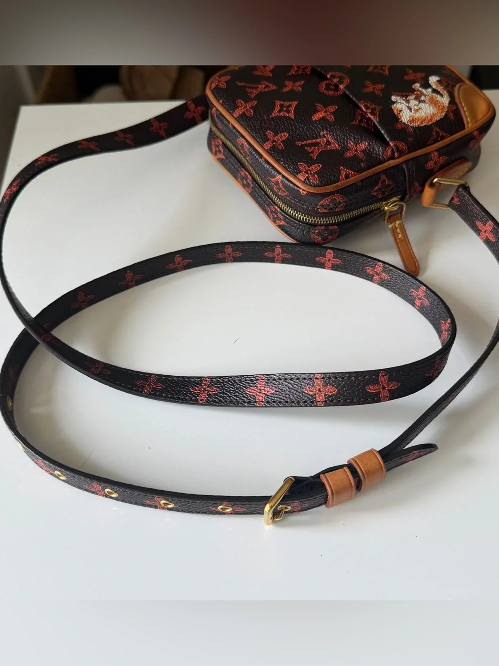 Louis Vuitton Grace Coddington Catogram Paname Mini Crossbody Bag